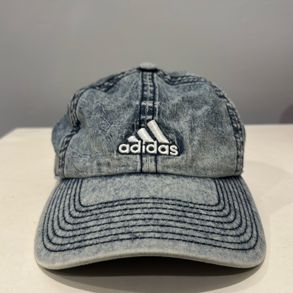 NWOT. Adidas Denim Baseball Cap.
